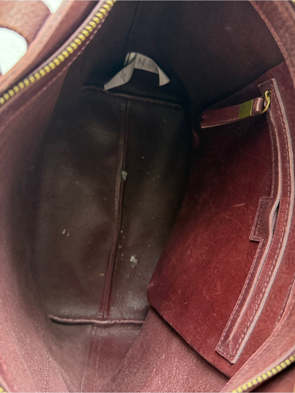 Madewell burgundy genuine leather tote - Picture 5 of 6